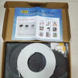 Raamhor 150 x 150 cm-Vliegenhor-Vliegengaas-Muggengaas-Magnetische raamhor-Universele raam hor-Magnetisch horrengaas op maat-Magnetische hor voor ramen-Zelf Hor Maken-Horgaas Inkortbaar