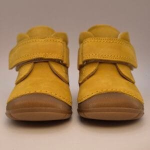 Gele nubuck babyschoenen