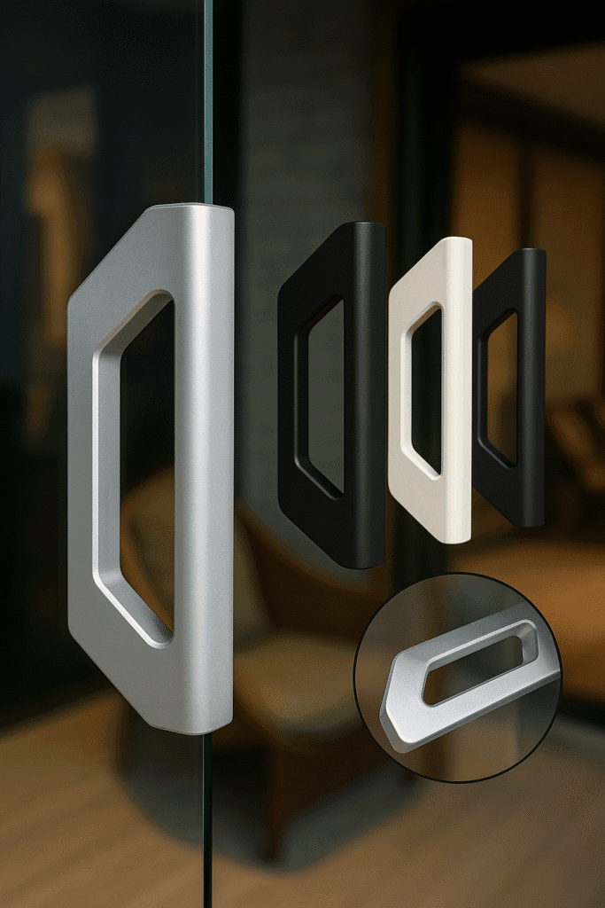 Handvat glazen schuifdeur