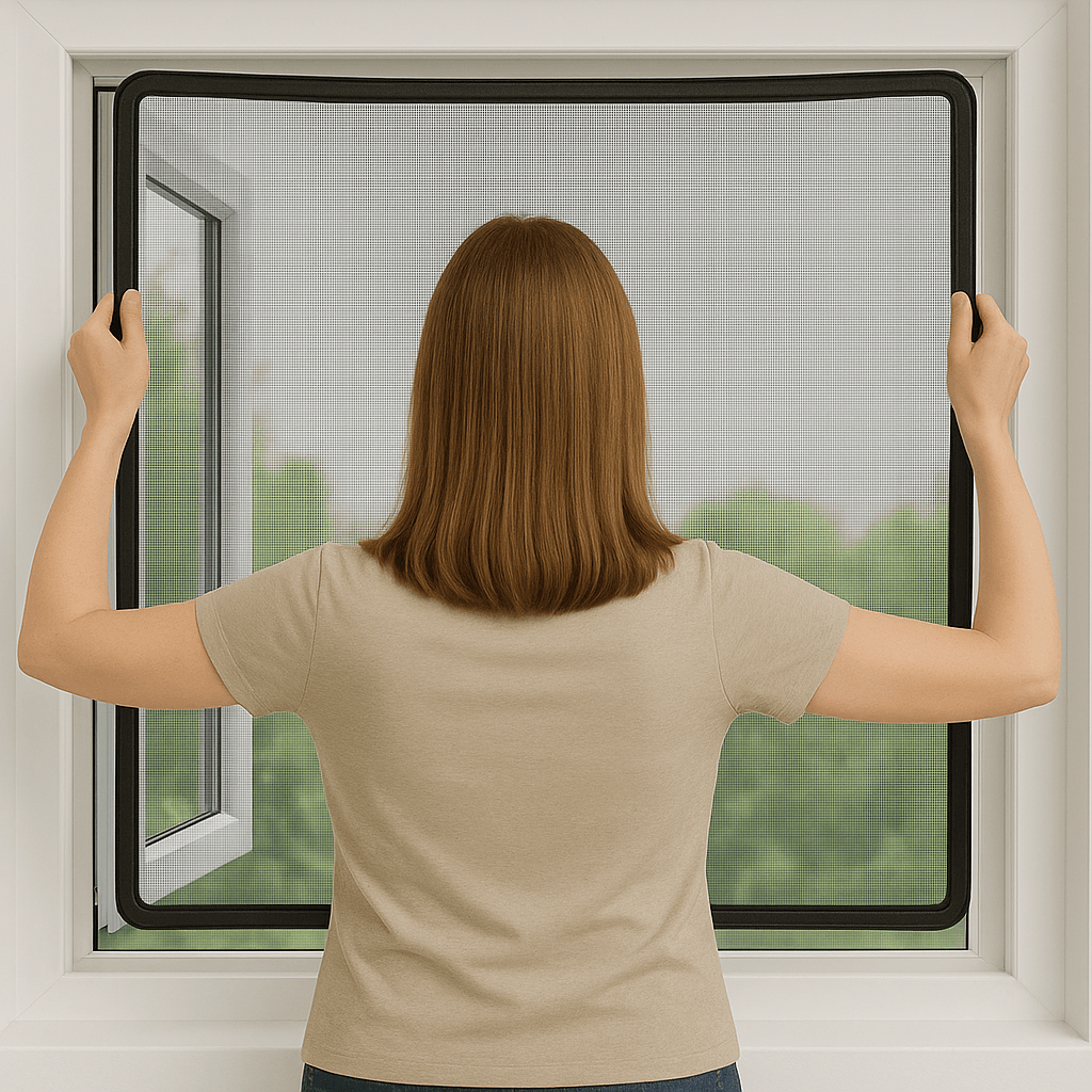 Magnetische horren plaatsen