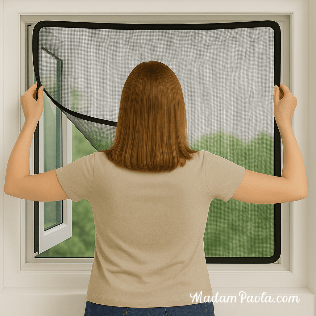 Magnetische horraam monteren